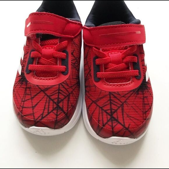 Adidas X Marvel NWOT Spider-Man fortarun  sneakers size 5 - Picture 4 of 8